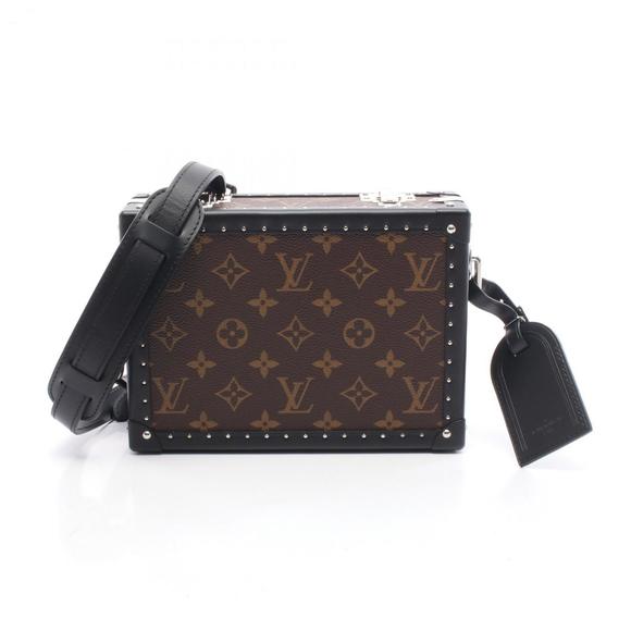 Louis Vuitton Monogram Macassar Clutch Box Shoulder Bag in Coated Canvas and ... - Picture 1 of 6